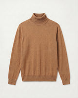 Lightweight Turtleneck Wool Sweater — Camel