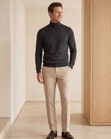 Lightweight Turtleneck Wool Sweater