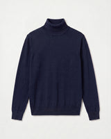 Lightweight Turtleneck Wool Sweater — Navy