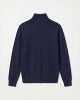 Lightweight Turtleneck Wool Sweater — Navy
