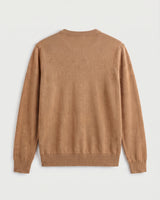 Lightweight Crew Neck Wool Sweater — Camel