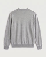 Lightweight Crew Neck Wool Sweater — Light grey