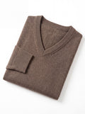 V-Neck Knit Wool Sweater