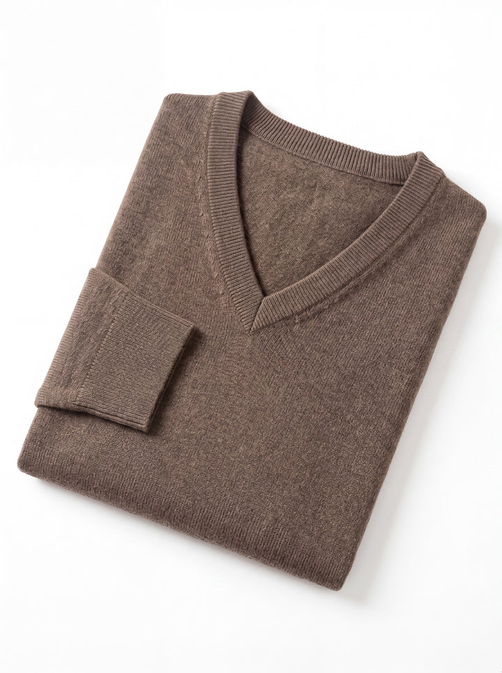V-Neck Knit Wool Sweater alternate view