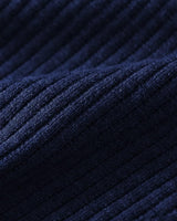 ZHILIFS men's sleeveless V-neck ribbed sweater vest in Dark blue