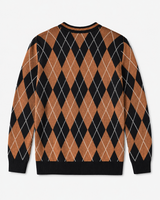Checkered Crew Neck Sweater — Multicolor