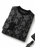 Diamond Knit Crew Neck Sweater