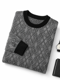 Diamond Check Crew Neck Sweater
