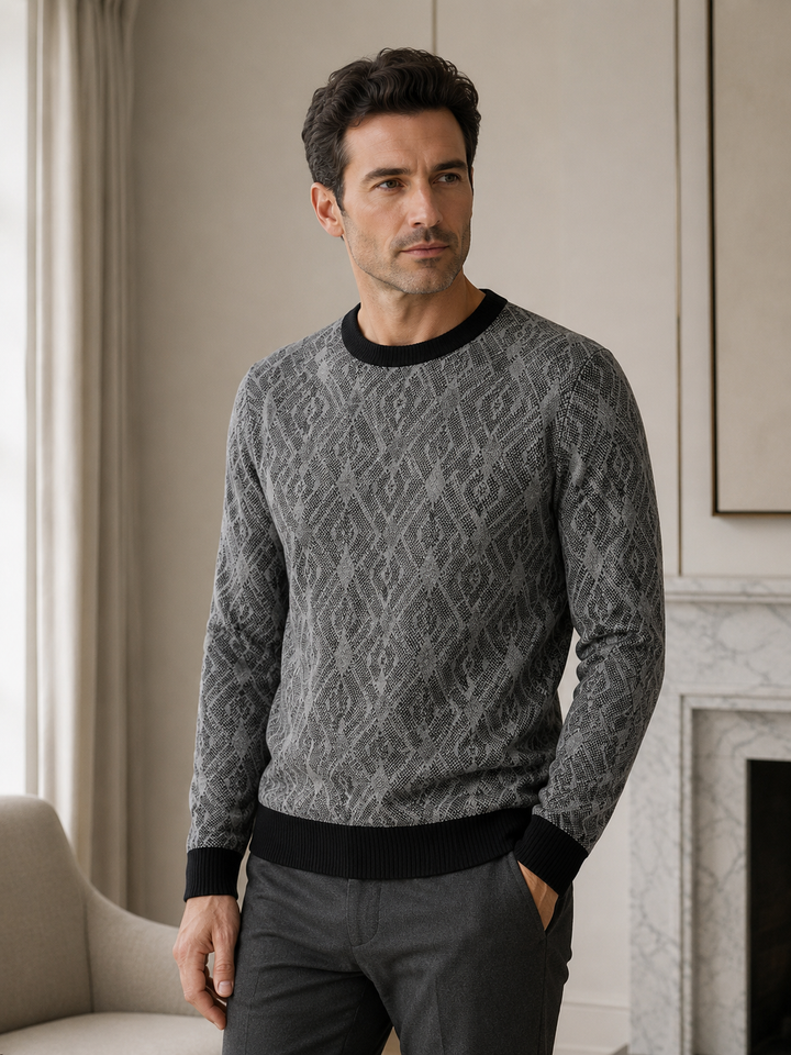 Diamond Check Crew Neck Sweater candidate collection image