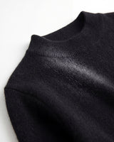 Women's Ribbed Mock Neck Sweater — Black