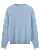 Women's Ribbed Mock Neck Sweater — Blue