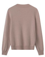 Women's Ribbed Mock Neck Sweater — Brown