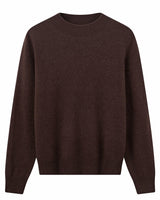 Women's Ribbed Mock Neck Sweater — Coffee