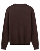 Women's Ribbed Mock Neck Sweater — Coffee