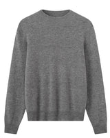 Women's Ribbed Mock Neck Sweater — Grey