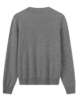 Women's Ribbed Mock Neck Sweater — Grey
