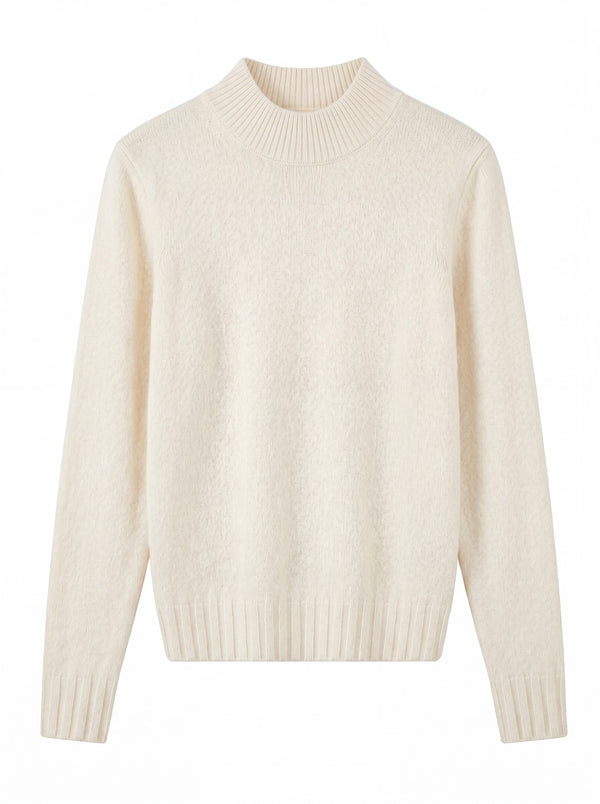 Women's High Neck Long Sleeve Sweater