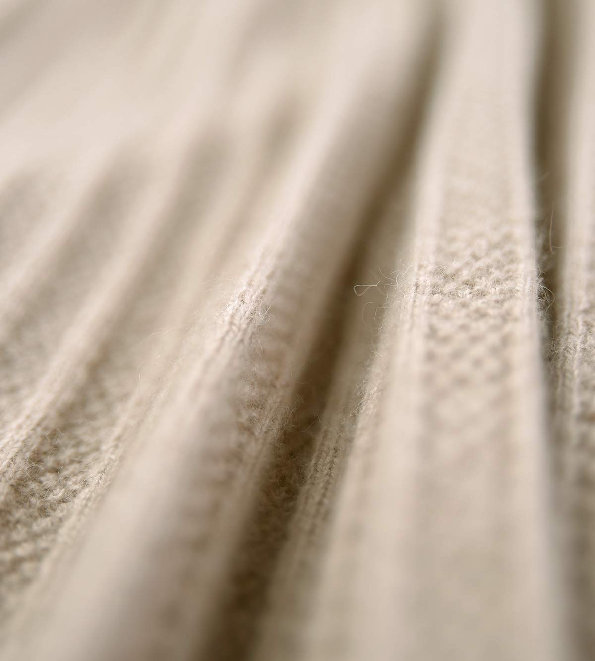 Women's Ribbed Knit Midi Dress — Beige