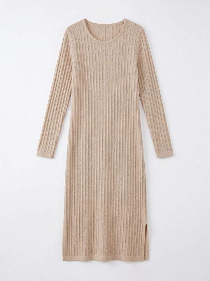 Women's Ribbed Knit Midi Dress alternate view