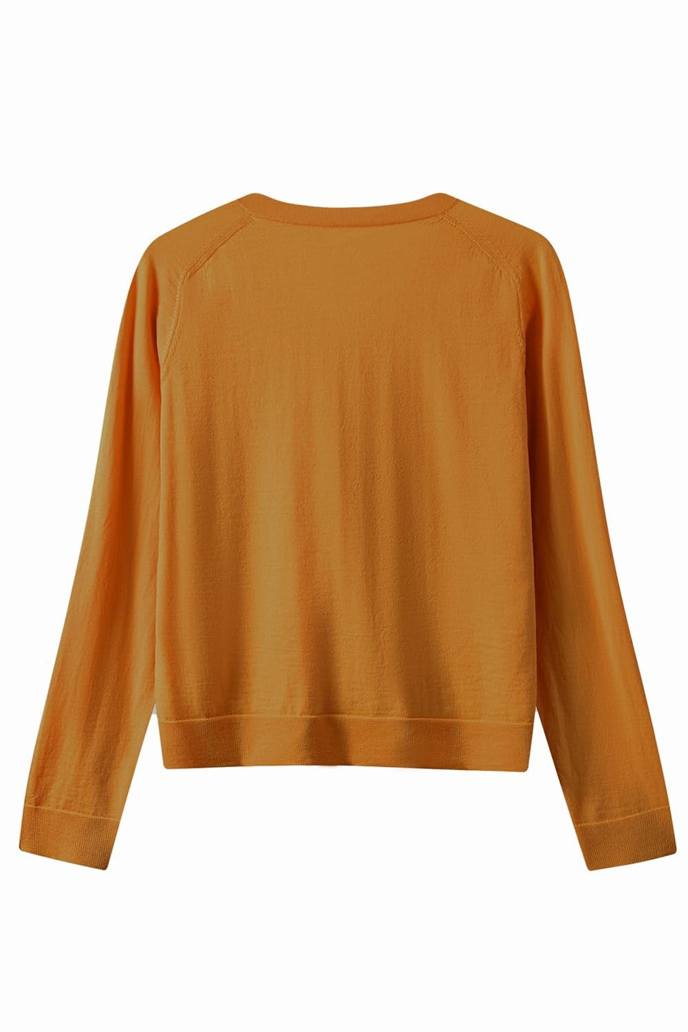 Women's V-Neck Wool Sweater — Brown