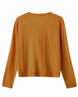 Women's V-Neck Wool Sweater — Brown