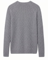 Men's Wool Crew Neck Pullover — Grey