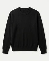 Essential Crew Neck Cashmere Sweater — Black