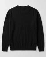 Essential Crew Neck Cashmere Sweater — Black