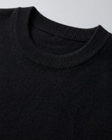 Essential Crew Neck Cashmere Sweater — Black