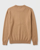 Essential Crew Neck Cashmere Sweater — Camel