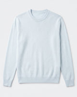 Essential Crew Neck Cashmere Sweater — Ice Blue