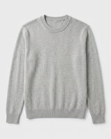 Essential Crew Neck Cashmere Sweater — Light grey