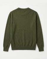 Essential Crew Neck Cashmere Sweater — Olive