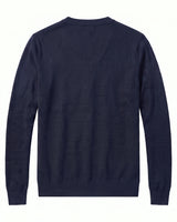 V-Neck Button Cardigan — Navy