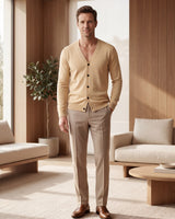 V-Neck Button Cardigan