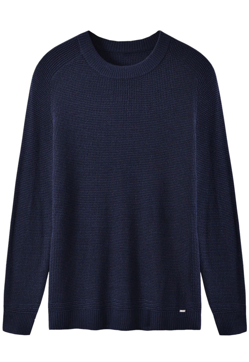 Raglan Crew Neck Sweater — Navy