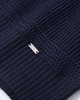 Raglan Crew Neck Sweater — Navy
