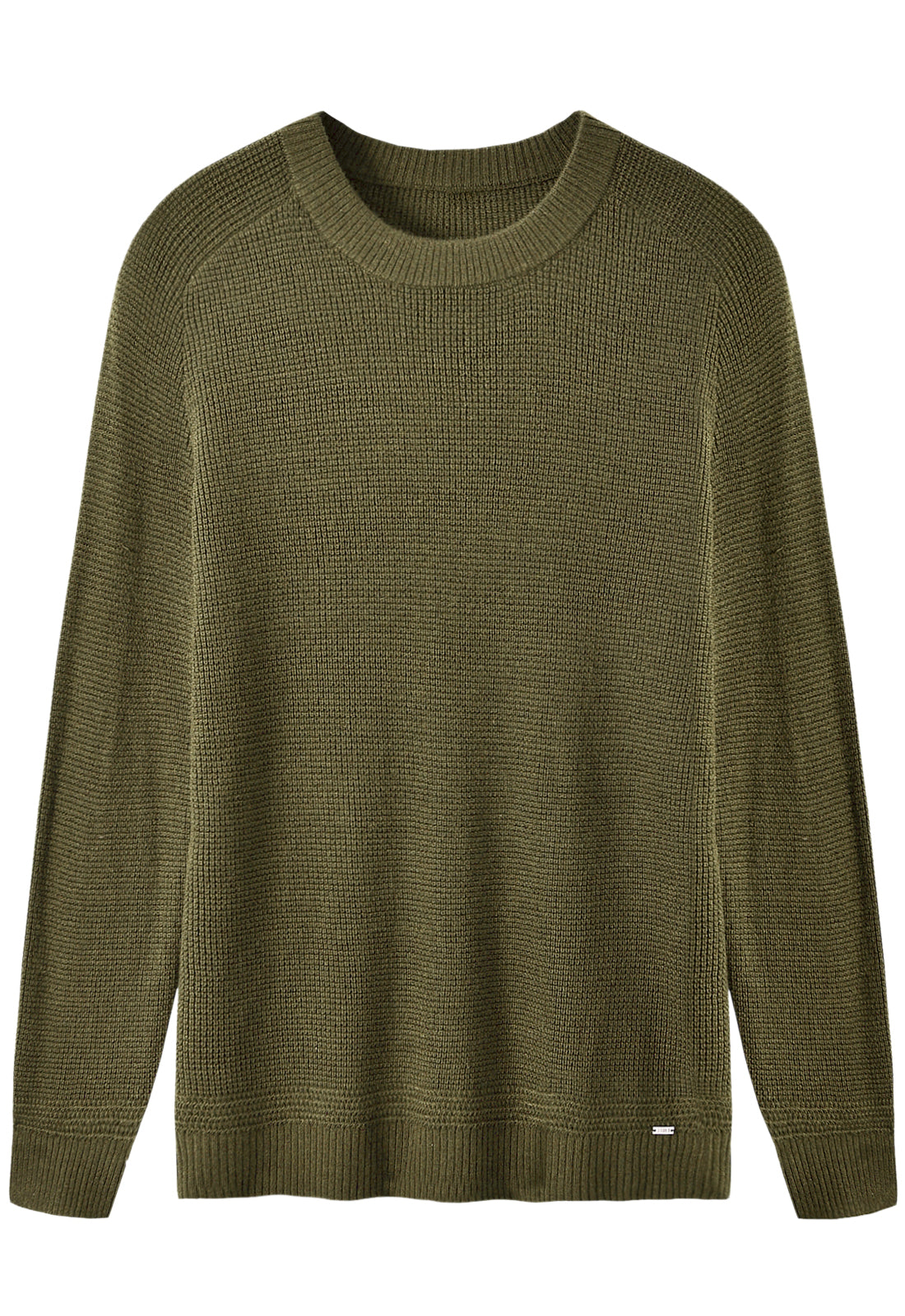 Raglan Crew Neck Sweater — Olive