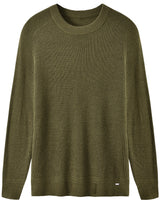 Raglan Crew Neck Sweater — Olive