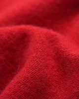 Men's V-Neck Cashmere Sweater — Red
