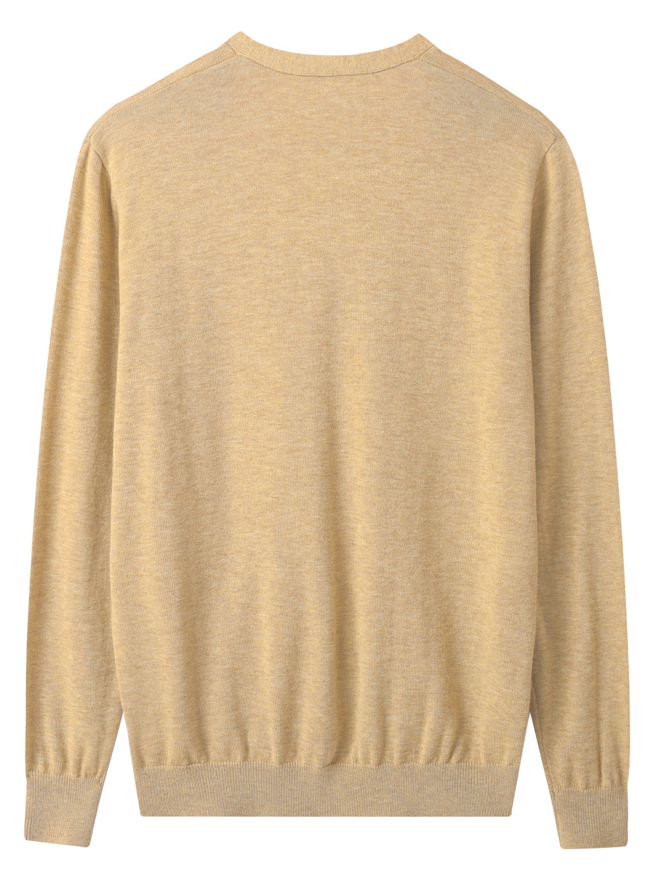 V-Neck Knit Cardigan — Yellow