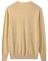 V-Neck Knit Cardigan — Yellow