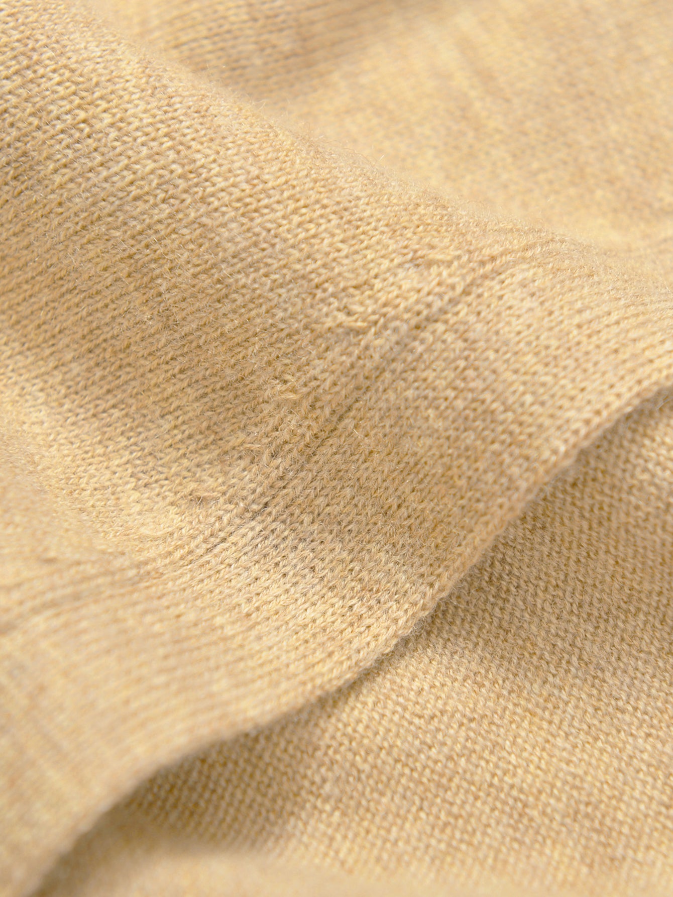 V-Neck Knit Cardigan — Yellow