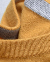 Men's V-Neck Cashmere Sweater — Yellow