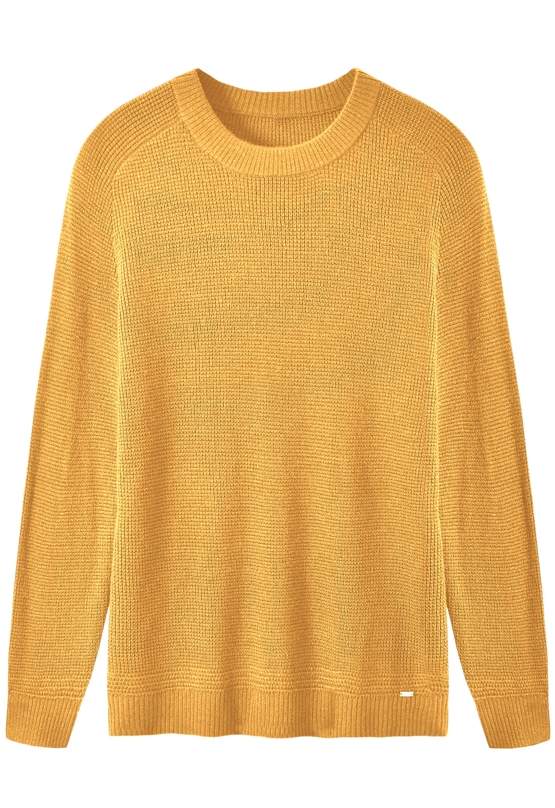 Raglan Crew Neck Sweater — Yellow