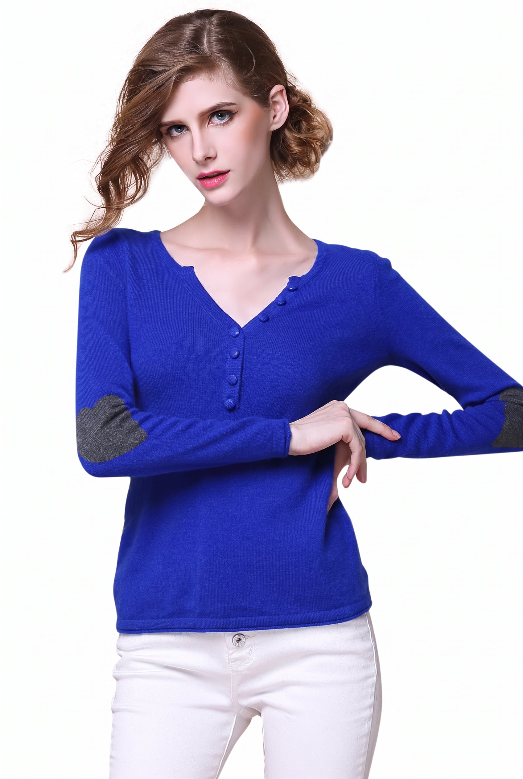 Women's V-Neck Knit Sweater