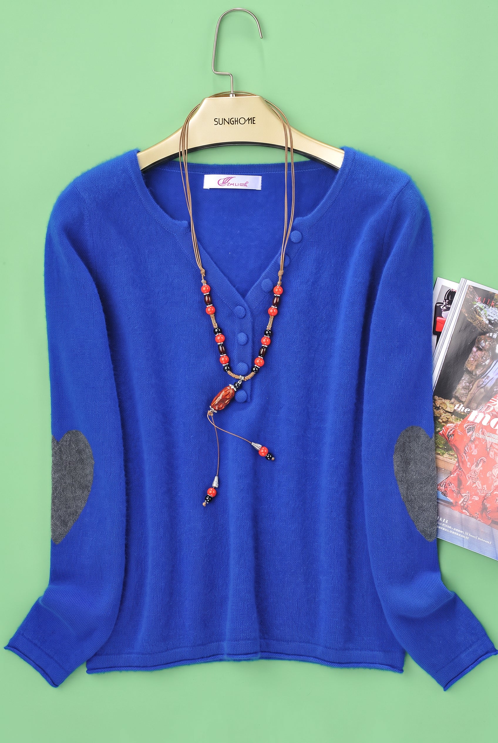 Women's V-Neck Knit Sweater