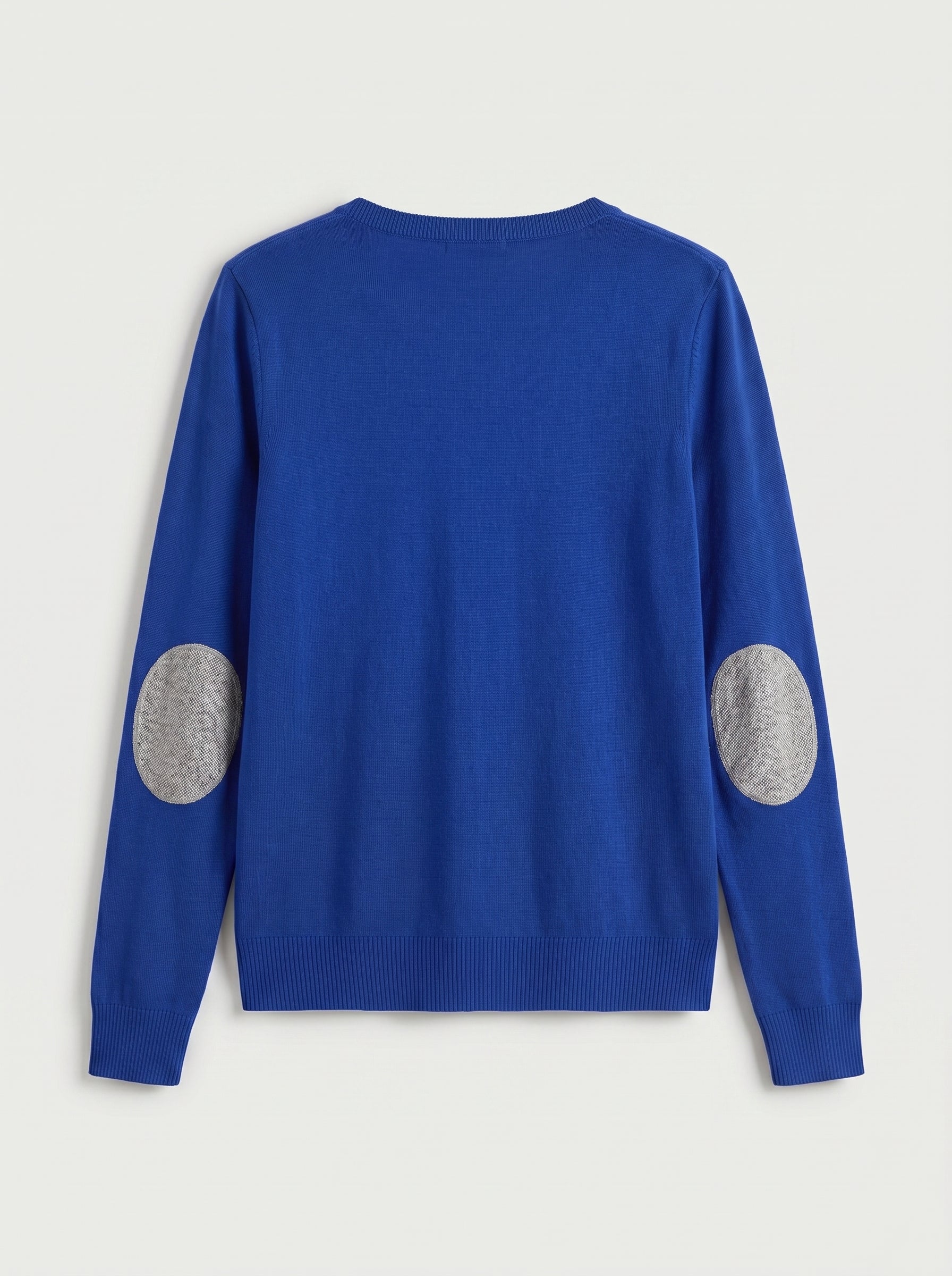 Women's V-Neck Knit Sweater — Blue