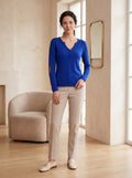 Women's V-Neck Knit Sweater