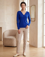 Women's V-Neck Knit Sweater